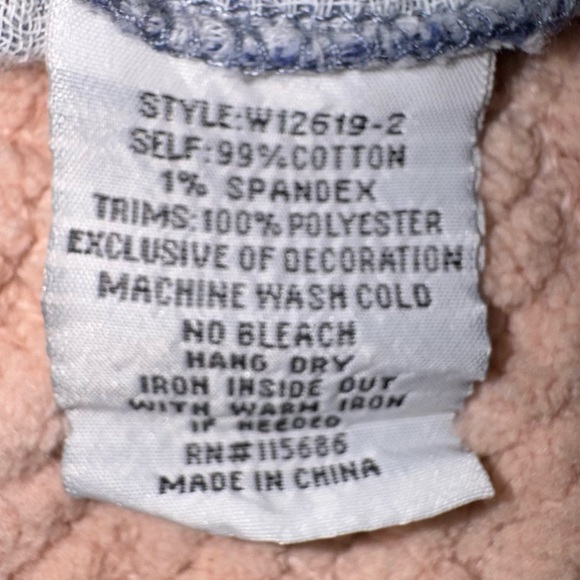 Johnny Was Workshop Amika Embroidered Peasant Top Blue Boho Size Small - Picture 9 of 9